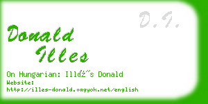 donald illes business card